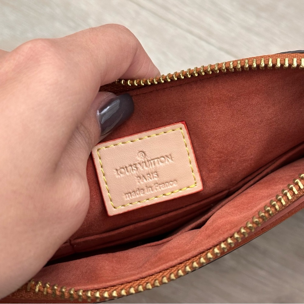 Louis Vuitton Brown Monogram Wristlet Bag, like new - Picture 12 of 17